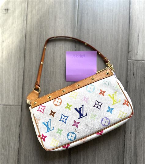 louis vuitton bag with flowers|louis vuitton rainbow monogram bag.